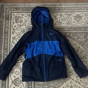 The North Face Kids Two-Tone Blue Raincoat